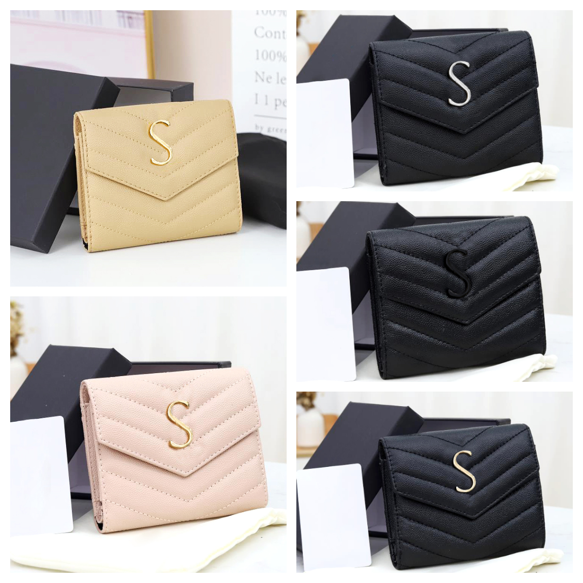 Top quality Women Wallet Designer Passport Cover Card Holders Leather caviar trifold wallet Fashion Women Purse designer wallets Driver's License Clip With box, Ybz03
Top quality Women Wallet Designer Passport Cover Card Holders Leather caviar trifold wallet Fashion Women Purse designer wallets Driver's License Clip With box, Ybz03