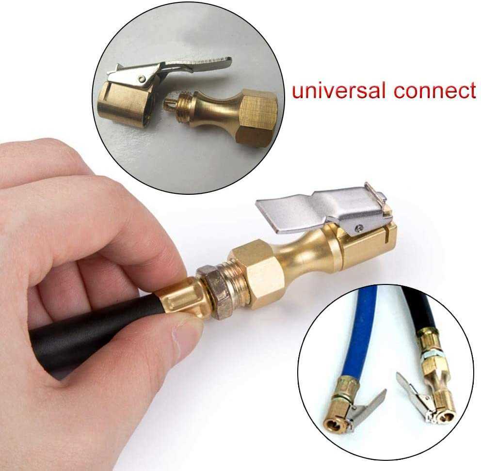 New Tire Air Chuck Iator Connector Clip-on Adapter Car Brass 8mm Tyre Wheel Vae For Iatable Pump Dropship