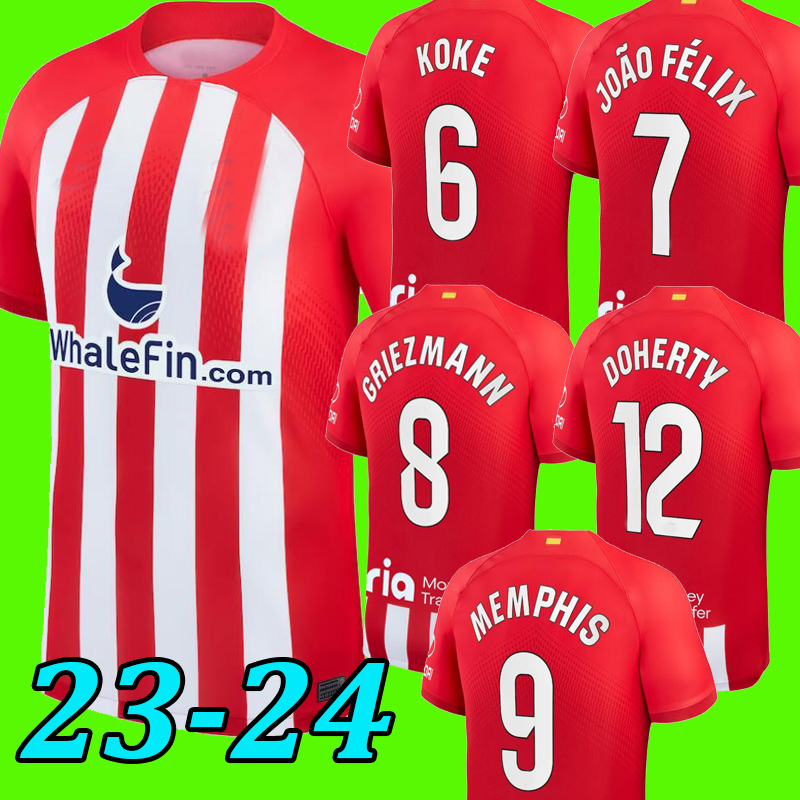 23 24 Atletico de Madrid Soccer Jerseys 120 Year MEMPHIS MORATA GRIEZMANN JOAO FELIX M.Llorente CORREA KOKE Camisetas LEMAR CARRASCO men kid kit Football Shirt, Home
23 24 Atletico de Madrid Soccer Jerseys 120 Year MEMPHIS MORATA GRIEZMANN JOAO FELIX M.Llorente CORREA KOKE Camisetas LEMAR CARRASCO men kid kit Football Shirt, Home