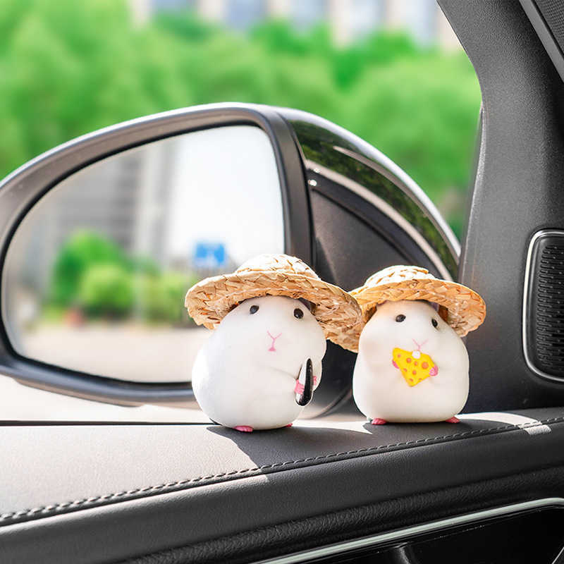 New Car hamster accessories new console cute doll interior pendant cool car decoration