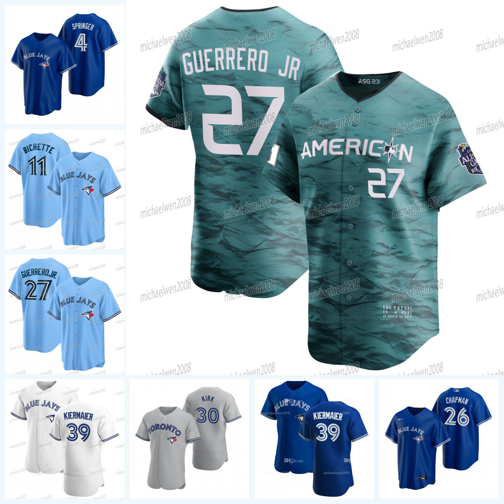 27 Vladimir Guerrero Jr. Blue Jays 2023 All Star Jersey Bo Bichette Matt Chapman Cavan Biggio Nate Pearson Yusei Kikuchi Jose Berrios Kevin Kiermaier George Springer, Men flex base
27 Vladimir Guerrero Jr. Blue Jays 2023 All Star Jersey Bo Bichette Matt Chapman Cavan Biggio Nate Pearson Yusei Kikuchi Jose Berrios Kevin Kiermaier George Springer, Men flex base