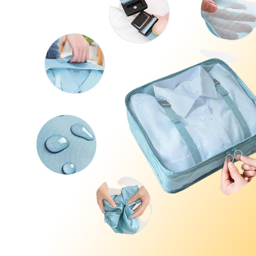 8pcs Travel Home Clothes Quilt Blanket Storage Bag Set Shoes Partition Tidy Organizer Wardrobe Suitcase Pouch Packing Cube Bags1337431