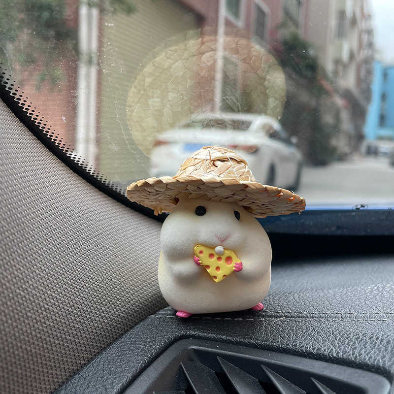New Car hamster accessories new console cute doll interior pendant cool car decoration