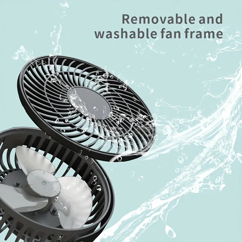 1pc Portable Stroller Fan Handheld USB Electric Fan Powered Small Folding Rechargeable Fan Mini Silent Table Outdoor Cooler Octopus Fan