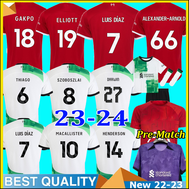 23 24 SZOBOSZLAI soccer jerseys MAC ALLISTER GAKPO RED Green White Pre Match Goalkeeper 2023 Mohamed Diogo Luis DIaz DARWIN RAMSAY football shirts kits uniforms, Player 23 24 away+patch
23 24 SZOBOSZLAI soccer jerseys MAC ALLISTER GAKPO RED Green White Pre Match Goalkeeper 2023 Mohamed Diogo Luis DIaz DARWIN RAMSAY football shirts kits uniforms, Player 23 24 away+patch