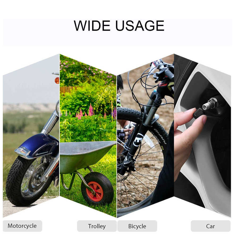 New AUTCOAT Tire Vae Caps with O Rubber Ring Universal Stem Covers for Cars SUVs Bike and Bicycle Trucks Motorcycles
