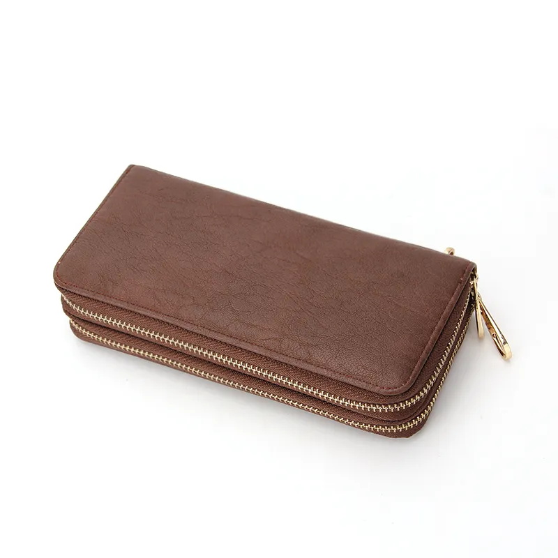 Double zipper Wallet L Women Wallet Men Wallet High Quality Lady Wallets Purse Card holder With Gift Box3842984