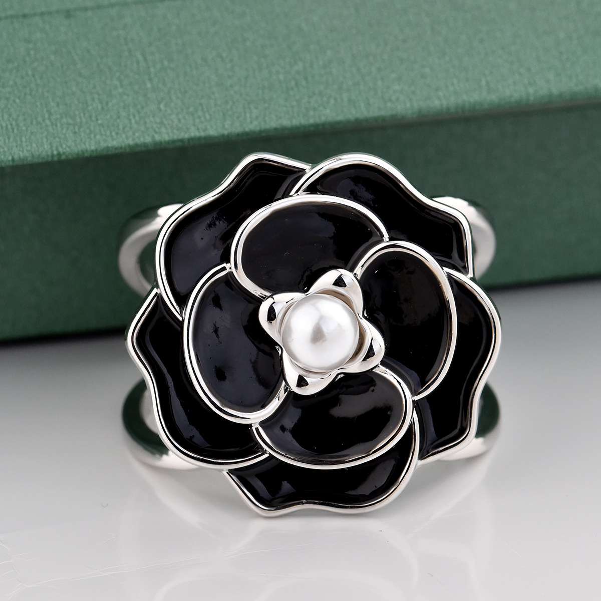 Multi-style Scarf Accessories Woolen Coat Buckle Belt Buckle Version Rose Large Bead Silk Scarf Buckle Ring Square Scarf Clip