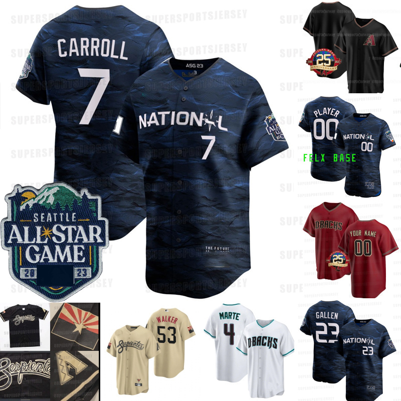 2023 ALL STAR GAME Arizona Dbacks Serpientes Diamondbacks Jersey Corbin Carroll Bum40 garner 25th Patch Ketel Marte Nick Ahmed Merrill Kelly Christian Walker, Red cool base
2023 ALL STAR GAME Arizona Dbacks Serpientes Diamondbacks Jersey Corbin Carroll Bum40 garner 25th Patch Ketel Marte Nick Ahmed Merrill Kelly Christian Walker, Red cool base