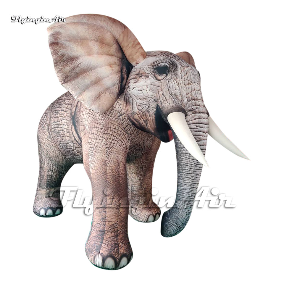 Wonderful Parade Animal Real Large Inflatable Elephant Mascot Balloon For Park Decoration