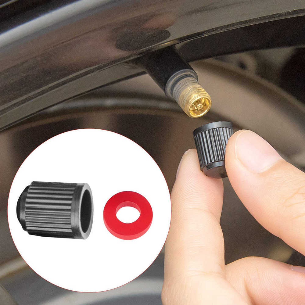 New AUTCOAT Tire Vae Caps with O Rubber Ring Universal Stem Covers for Cars SUVs Bike and Bicycle Trucks Motorcycles