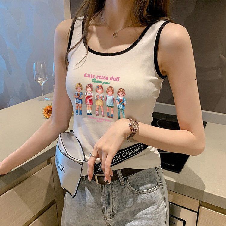 Y2k Slim Tops Women camisole fairy grunge Short sleeved Crop Top Punk Streetwear Female Gothic Harajuku Graphic Print 220602