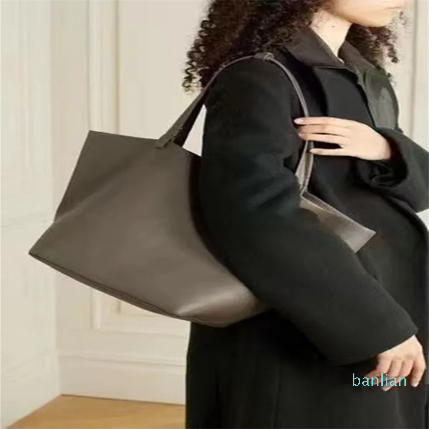 Large Size Cowhide Type Commuting Simple Handbag Single Shoulder the Bag