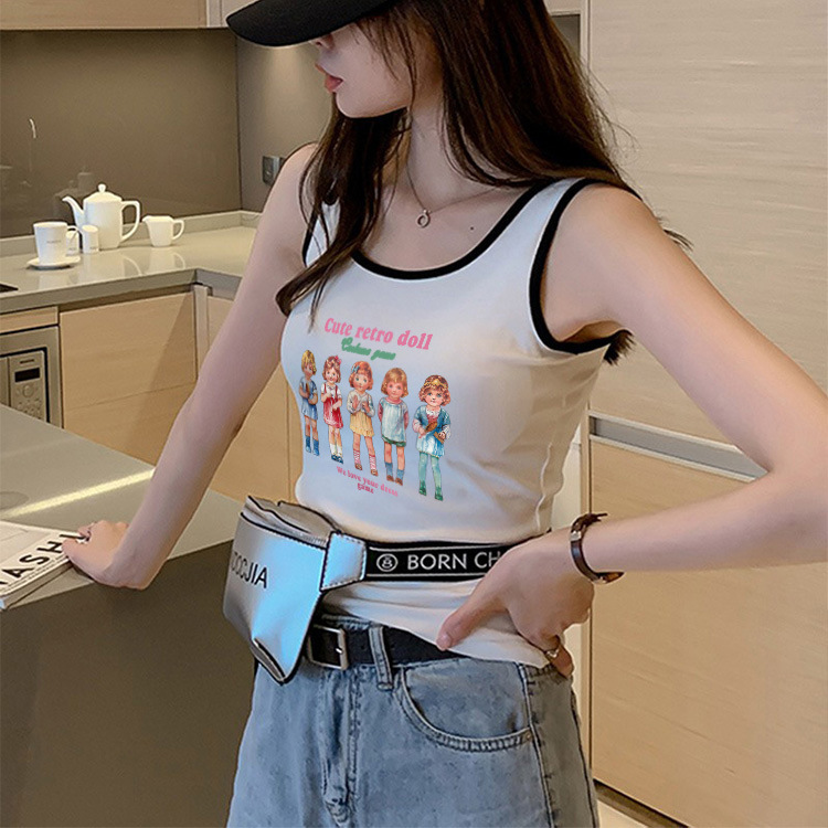Y2k Slim Tops Women camisole fairy grunge Short sleeved Crop Top Punk Streetwear Female Gothic Harajuku Graphic Print 220602