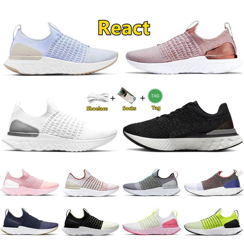 React Phantom Mens Running Shoes Fly Run Knit 2 Triple Black Fly White knit MOC Game Royal Bumblebee Breathable light men women outdoor sports sneakers, Color#4
React Phantom Mens Running Shoes Fly Run Knit 2 Triple Black Fly White knit MOC Game Royal Bumblebee Breathable light men women outdoor sports sneakers, Color#4