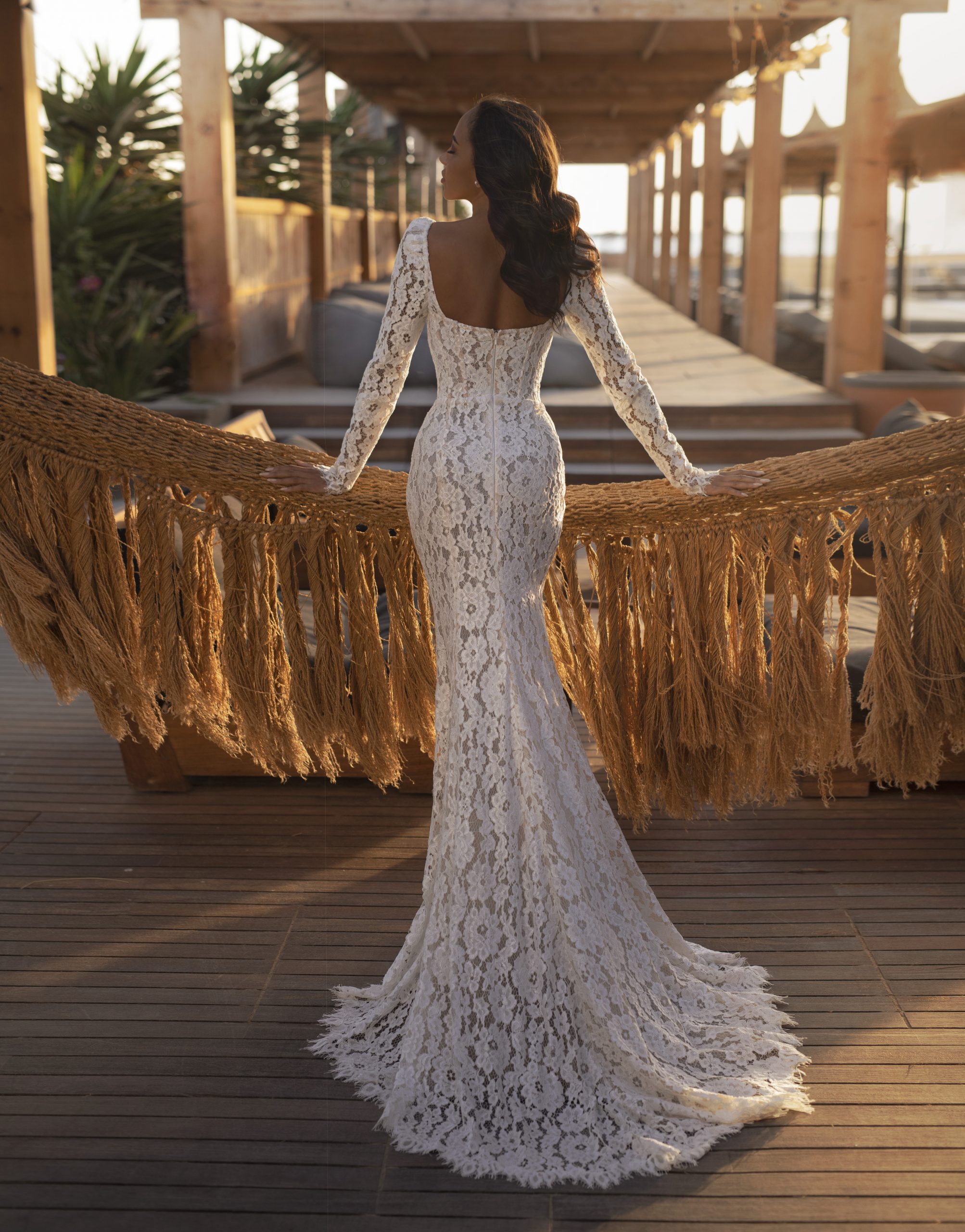 Mermaid Wedding Dresses 2024: Lace Long Sleeves Sweetheart Bridal Gown