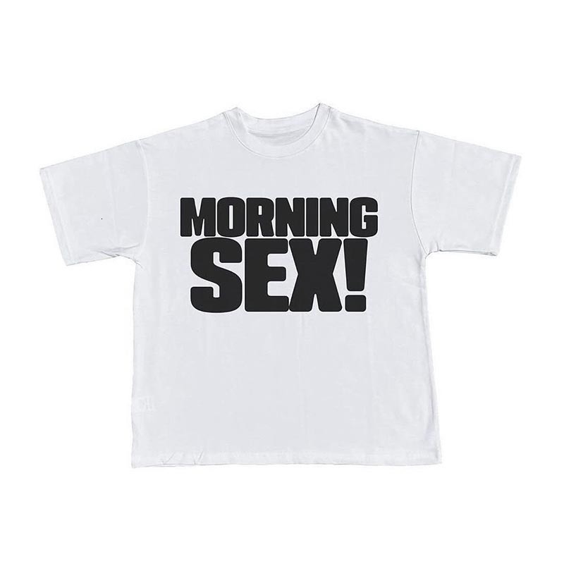 Men's T-Shirts Men Vintage Sex letter Print Short Sleeve Shirt Women Summer Hip Hop Streetwear Women Harajuku T-shirt y2k Clothes Loose Tee 23070