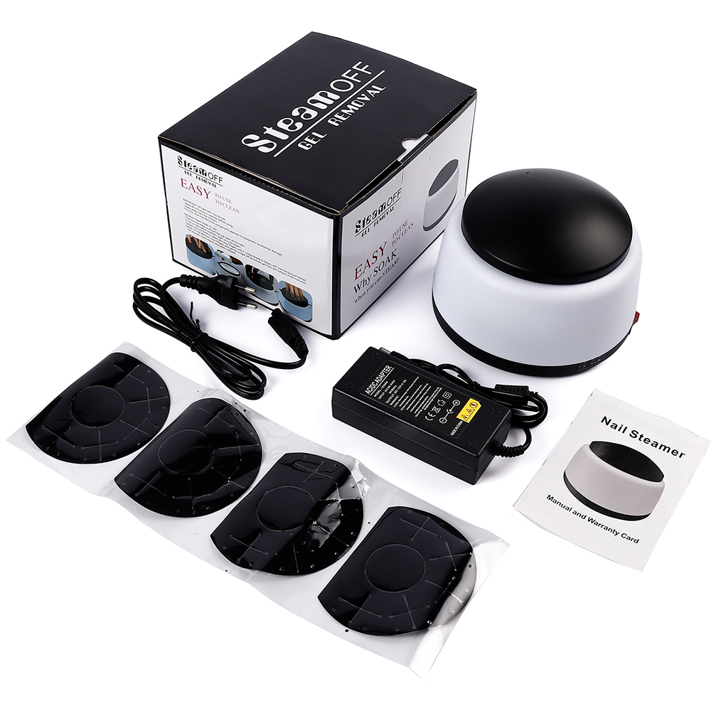 Nail Treatments Steam Polish Removal Machine UV Gel Remover Steamer Heating Acetone Soak Remove 230703