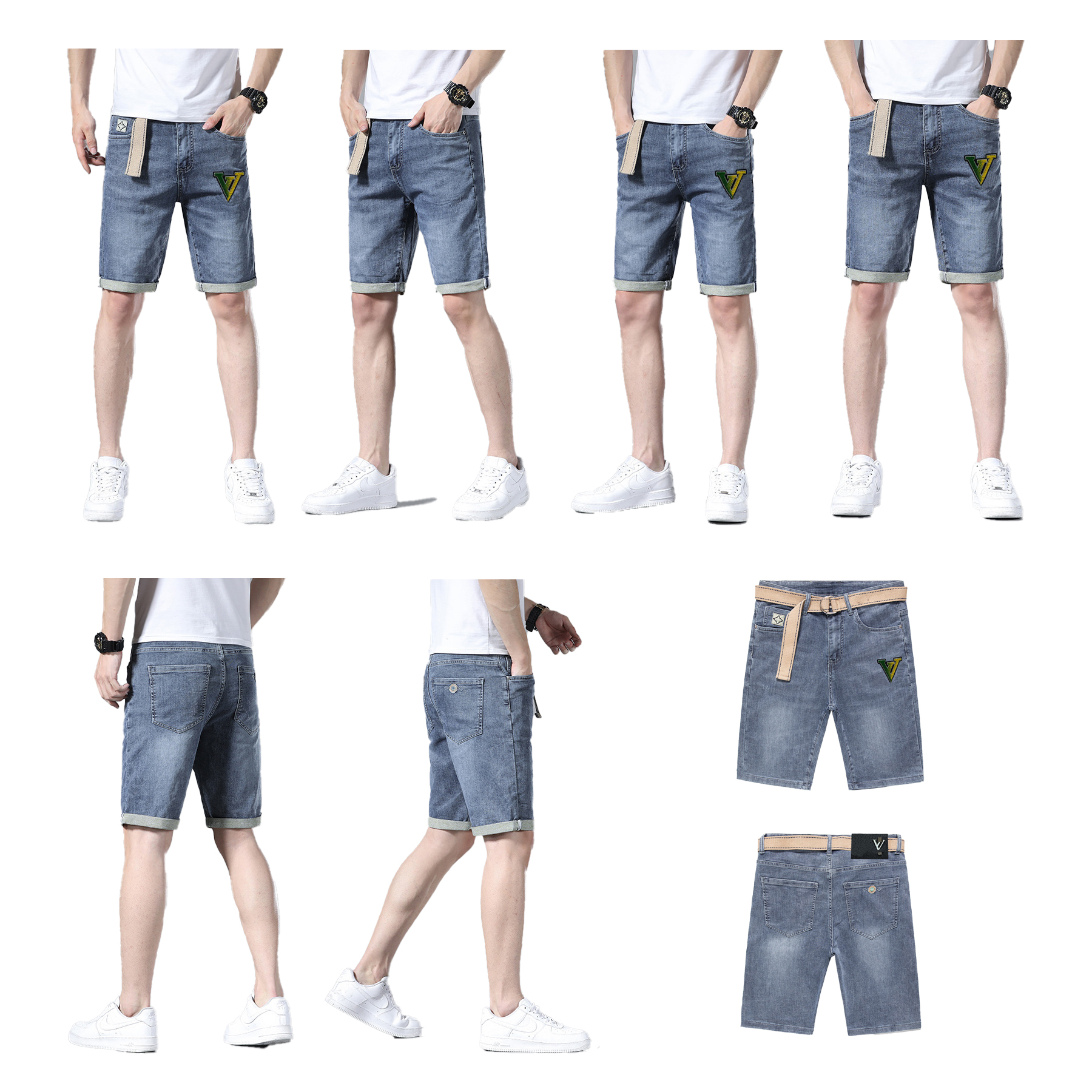 Men's designer top jeans men's shorts short jeans men's blue summer half pants men's breeches embroidered zipper tight slim top quality size 28-38
Men's designer top jeans men's shorts short jeans men's blue summer half pants men's breeches embroidered zipper tight slim top quality size 28-38