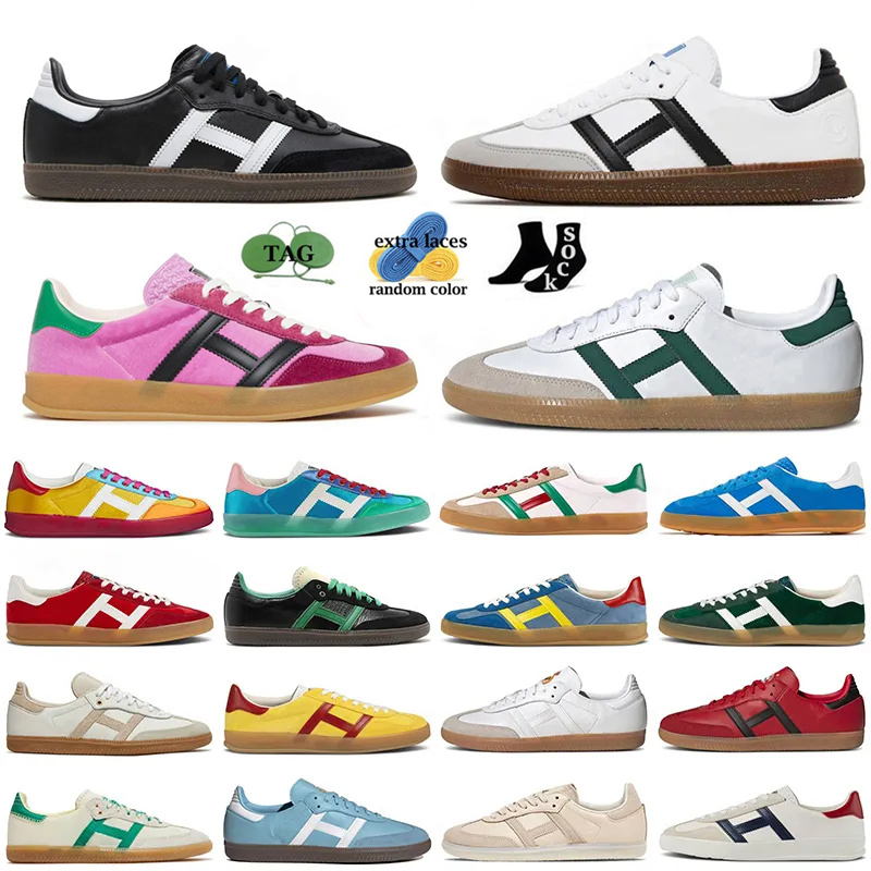 

2023 Vegan Adv Gazelle Casual Shoes for men women OG Shoe White Gum Collegiate Green Team Black Real Red mens womens outdoor designer sneakers sports trainers