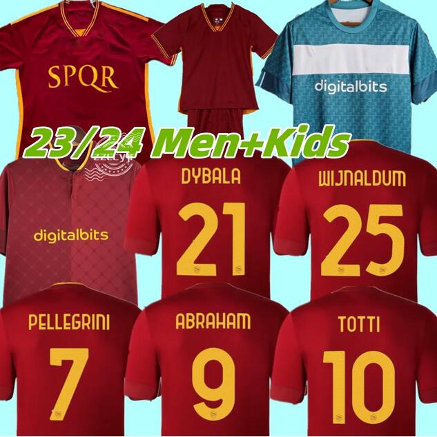 22 23 24 DYBALA SOCCER JERSEYS 2023 2024 ROMA final Pastore Abraham rome WIJNALDUM totti Zaniolo MANCINI KUMBULLA men player kids football shirts EL SHAARAWY Uniform
22 23 24 DYBALA SOCCER JERSEYS 2023 2024 ROMA final Pastore Abraham rome WIJNALDUM totti Zaniolo MANCINI KUMBULLA men player kids football shirts EL SHAARAWY Uniform