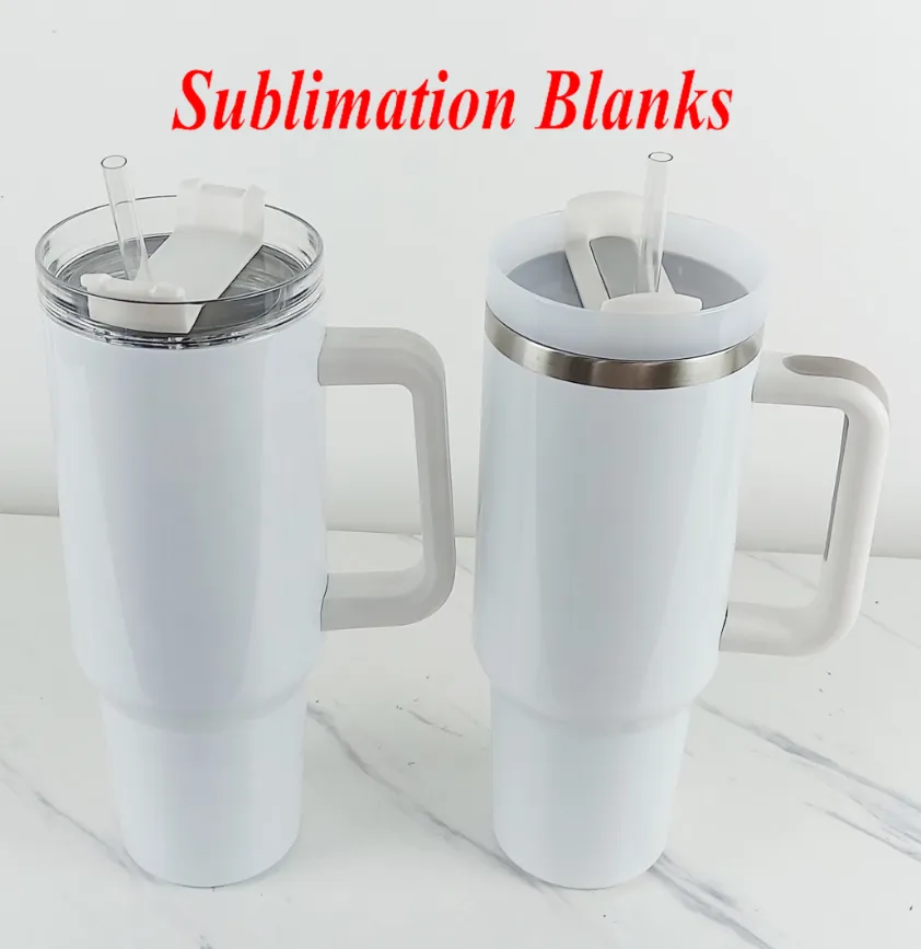 40oz Sublimation Blanks Tumblers Handle Stainless Steel Coffee Thermal Cups 40 oz Insulated Travel Mugs Drinkware With White Or Plastic Lid
40oz Sublimation Blanks Tumblers Handle Stainless Steel Coffee Thermal Cups 40 oz Insulated Travel Mugs Drinkware With White Or Plastic Lid