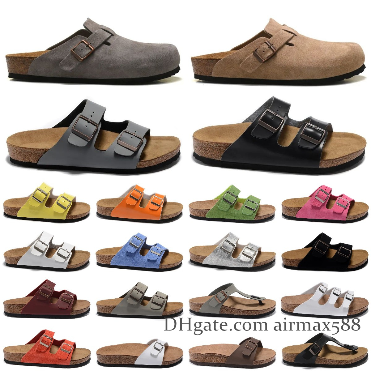 Boston Clogs Slippers Designer Sandals Men Women slides slipper Soft Footbed Suede Leather Buckle Strap Shoes Outdoor Size 35-46, Box
Boston Clogs Slippers Designer Sandals Men Women slides slipper Soft Footbed Suede Leather Buckle Strap Shoes Outdoor Size 35-46, Box