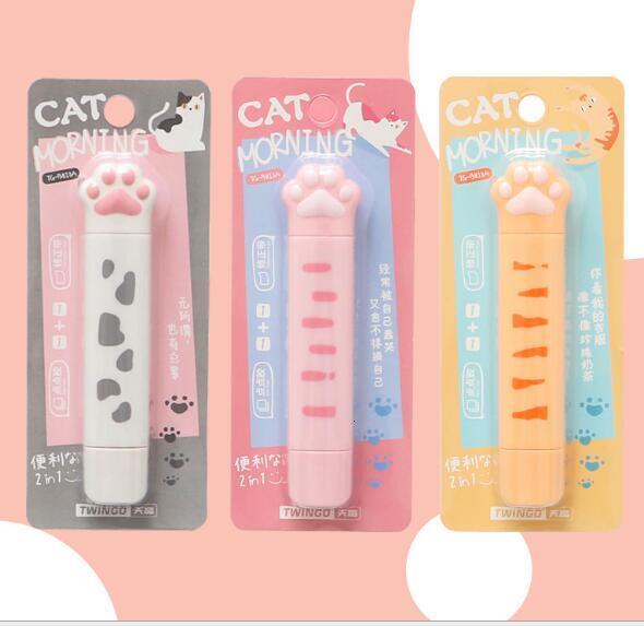 Correction Tapes 24 pcslot Gradient Double Head 4M Correction Tape Glue Multifunction Tapes Promotional Stationery gift School Office Supplies 230703 - view 6