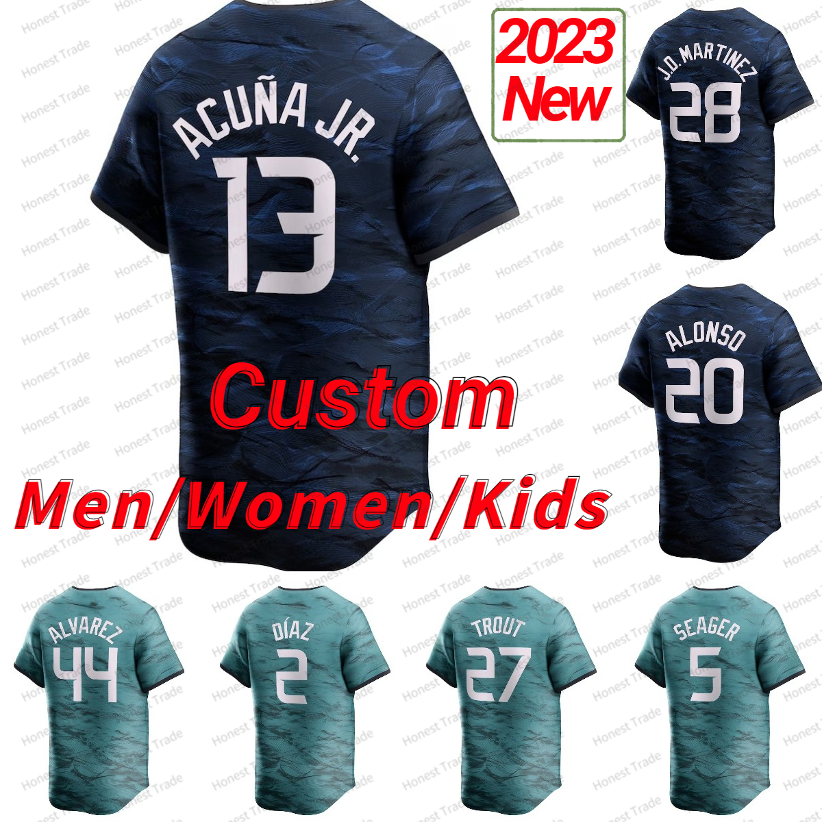 Riley Acuna Jr. Betts Jersey Baseball Rutschman Seager Bo Bichette Mike Trout Griffey Jr.Juan Soto Alonso Judge Yordan Alvarez Vladimir Guerrero Jr. All Star Teal Navy, Men-all star blue-coolbase
Riley Acuna Jr. Betts Jersey Baseball Rutschman Seager Bo Bichette Mike Trout Griffey Jr.Juan Soto Alonso Judge Yordan Alvarez Vladimir Guerrero Jr. All Star Teal Navy, Men-all star blue-coolbase