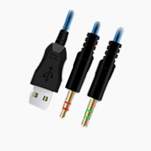 Headphones with Microphone for PC Xbox One PS45 Controller Bass Surround Laptop Games Noise Cancelling Gaming Headset Flash Light