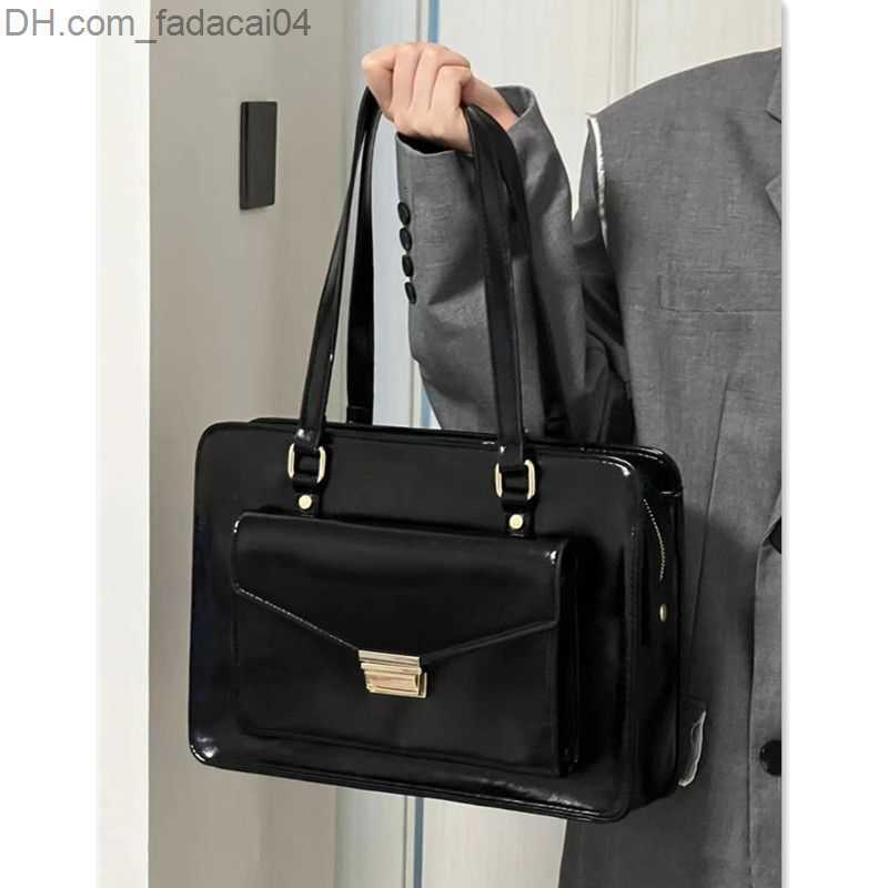 Evening Bags Evening Bags Xiuya Vintage Messenger Bag Japanese Black High Capacity Handbags for Women Pu Leather Casual Campus Daily Z230706