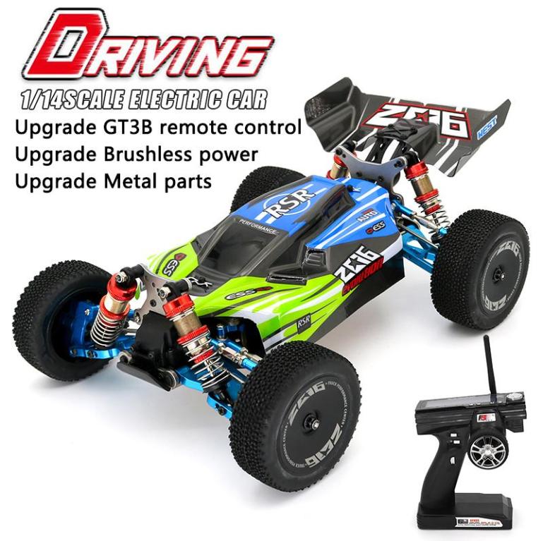 

WLtoys 144001 RC Car RTR High speed Drift Racing Car 4WD Upgrade Metal Parts 120A ESC 3300KV Brushless motor GT3B remote control 28210609