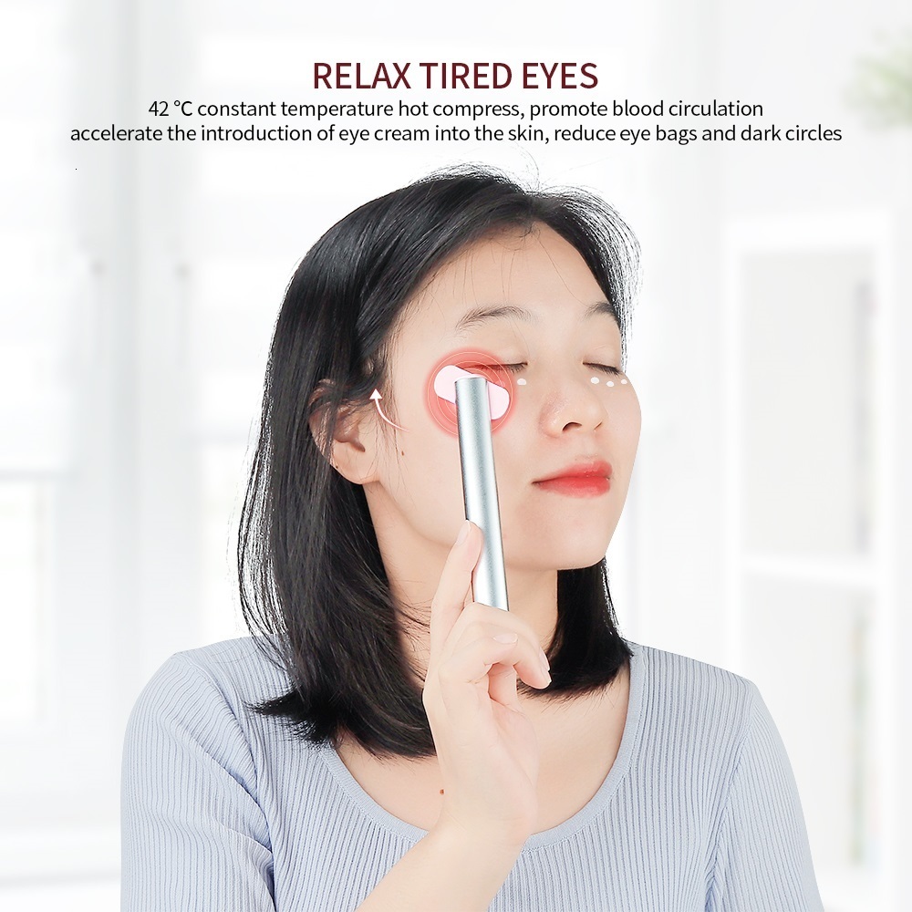 Face Care Devices 4-IN-1 EMS Compress Eye Massager Red Light Therapy Eye Care Tool Remove Dark Circles Eye Bags Relax Tired Eyes Anti Wrinkle 230703