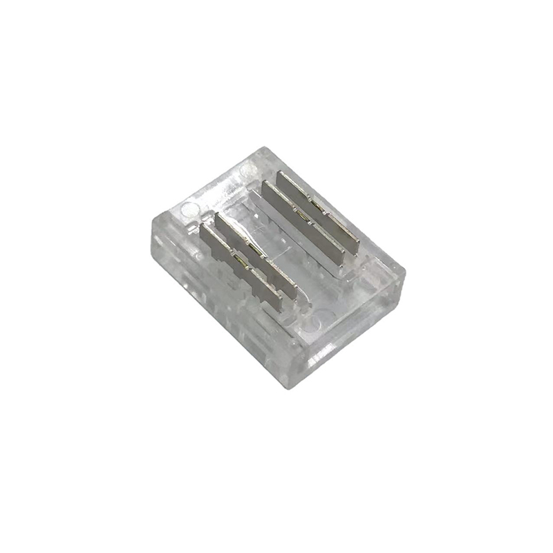 5V 12V 24V LED Strip Connectors 4Pin 10mm Transparent Unwired Strip Wire Connectors Long 22AWG Extension Wire
