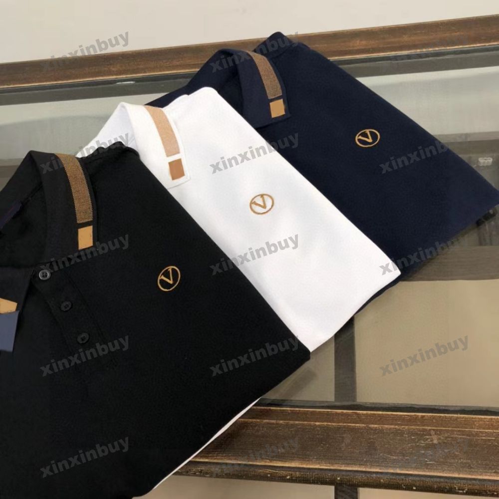 xinxinbuy Men designer Tee t shirt 23ss Letter jacquard collar short sleeve cotton women white black blue S-3XL
xinxinbuy Men designer Tee t shirt 23ss Letter jacquard collar short sleeve cotton women white black blue S-3XL
