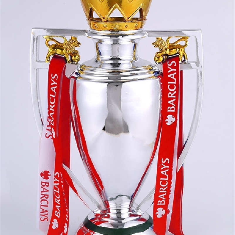 Decorative Objects Figurines Football Trophy Europe Award League Trophy Model Football Cup European Foot Ball Trophy Ornament Soccer Fan Souvenir 2307