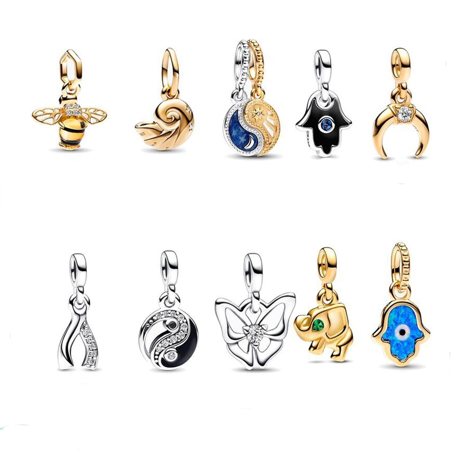 925 Pounds Silver New Fashion Charm Original Round Beads,ME Series Bee Mule Palm Gold DIY Bracelet Pendant, Compatible Pandora Bracelet, Beads
925 Pounds Silver New Fashion Charm Original Round Beads,ME Series Bee Mule Palm Gold DIY Bracelet Pendant, Compatible Pandora Bracelet, Beads