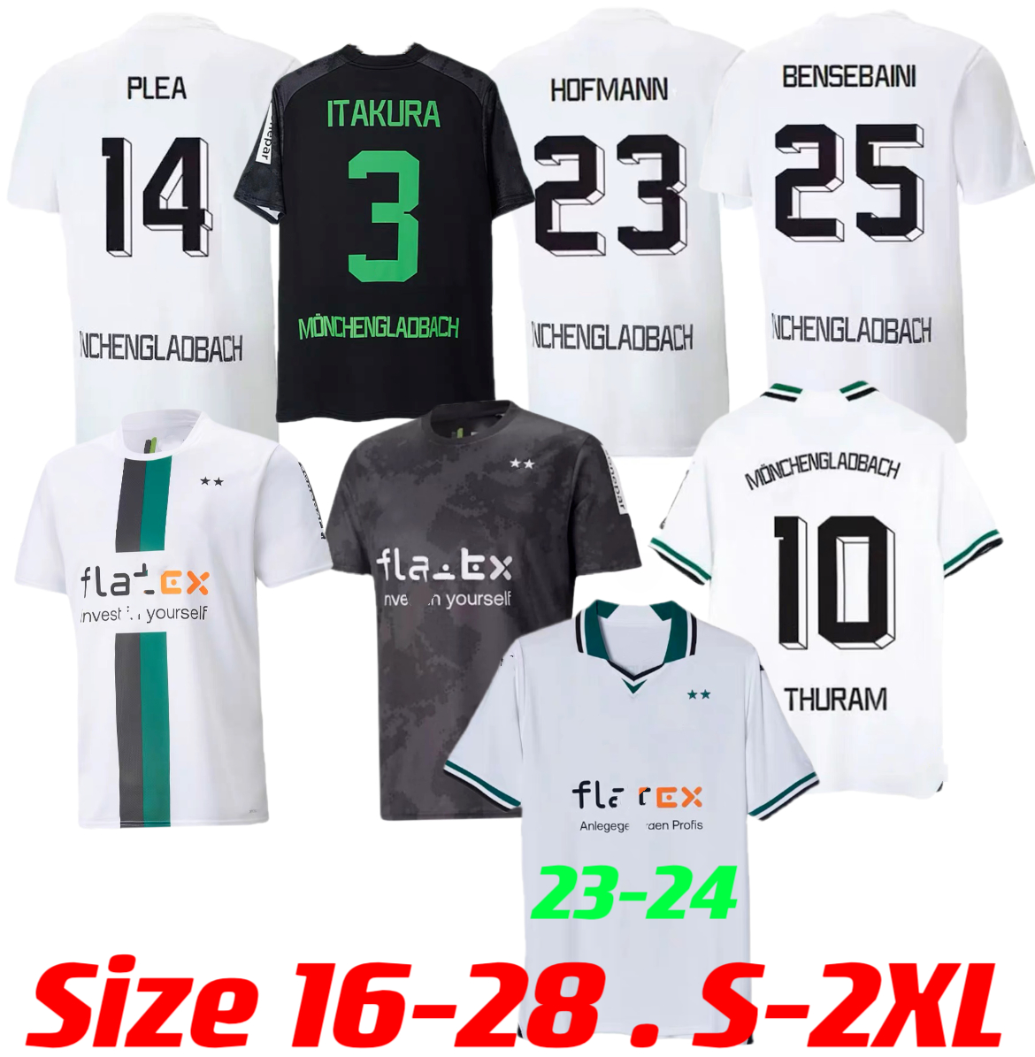22 2023 2024 borussia monchengladbach soccer jerseys Gladbach ELVEDI PLEA ZAKARIA NEUHAUS GINTER THURAM home away 22 23 24 football men and kids shirt, 22/23 away
22 2023 2024 borussia monchengladbach soccer jerseys Gladbach ELVEDI PLEA ZAKARIA NEUHAUS GINTER THURAM home away 22 23 24 football men and kids shirt, 22/23 away