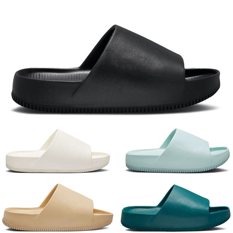 

Calm slide Designer slippers men women Designers slides Black Sail Geode Teal Jade Ice Sesame womens mens designer sandals