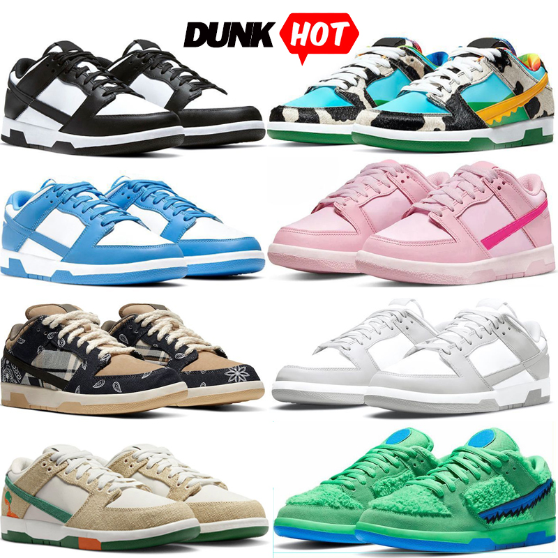 Men Women casual Shoes SB dunk for Flat Sneakers Lows Panda White Black Grey Fog Triple Pink UNC Rose Whisper Team Gold Blue Raspberry Strawberry Peach Mens Trainers, 15