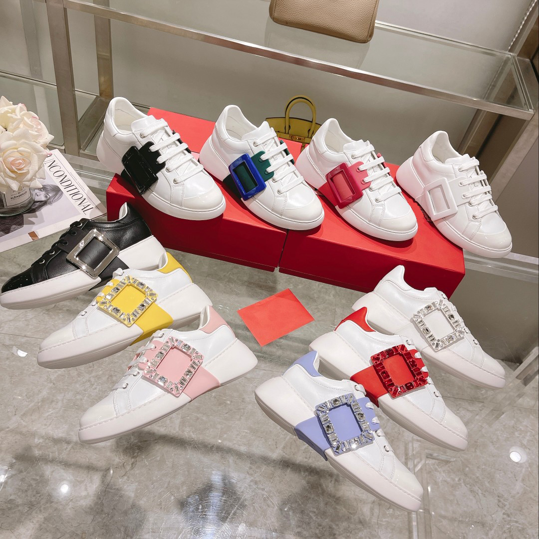 Viv Skate Strass Buckle Sneakers in Soft Leather Designer Luxury Trainer Women Casual Shoes, Color5
Viv Skate Strass Buckle Sneakers in Soft Leather Designer Luxury Trainer Women Casual Shoes, Color5