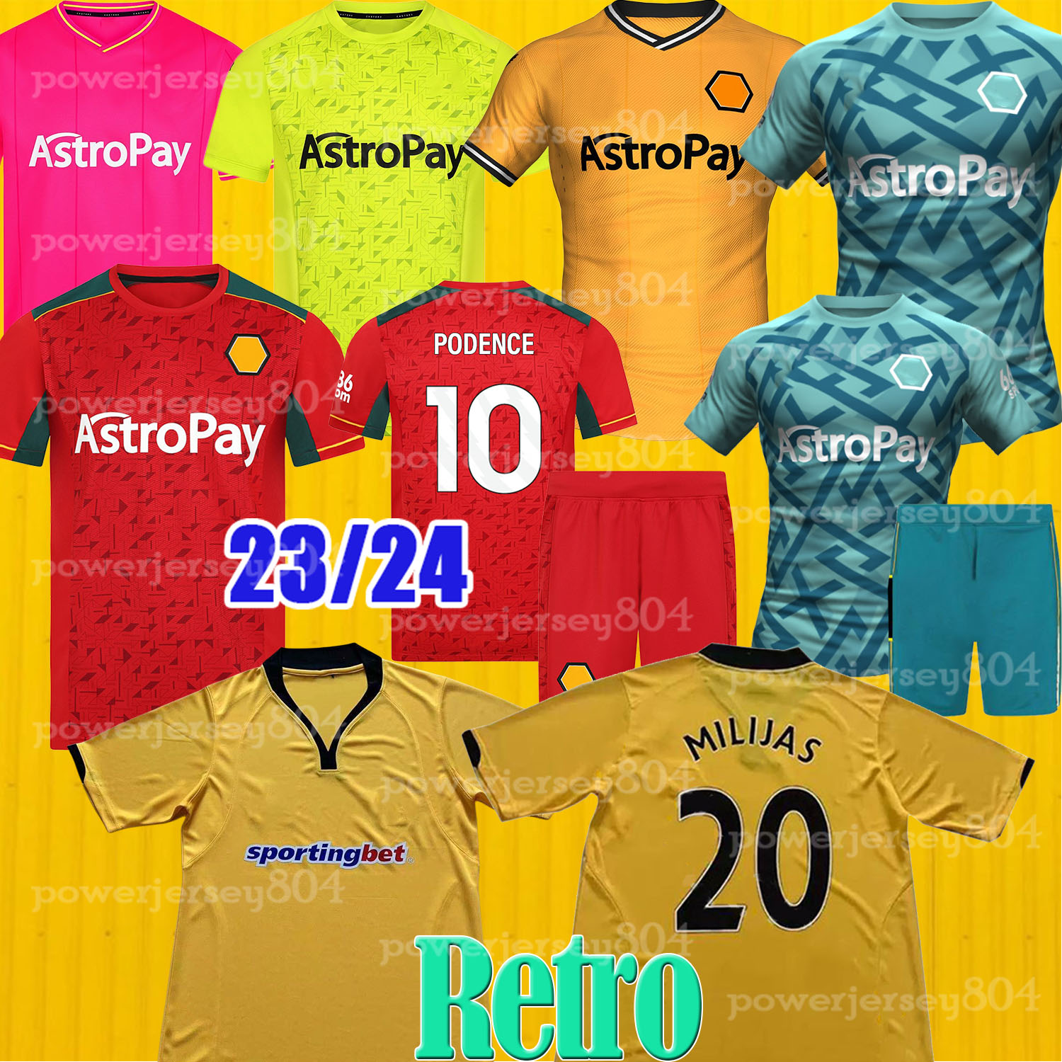 23 24 SARABIA Retro Wolves Soccer Jerseys RAUL MATHEUS NETO NEVES TRAORE 2023 2024 Wanderers PODENCE 2010 Wolverhamptons Football Shirts T Men Kit Kids uniform, 23 24 gk
23 24 SARABIA Retro Wolves Soccer Jerseys RAUL MATHEUS NETO NEVES TRAORE 2023 2024 Wanderers PODENCE 2010 Wolverhamptons Football Shirts T Men Kit Kids uniform, 23 24 gk