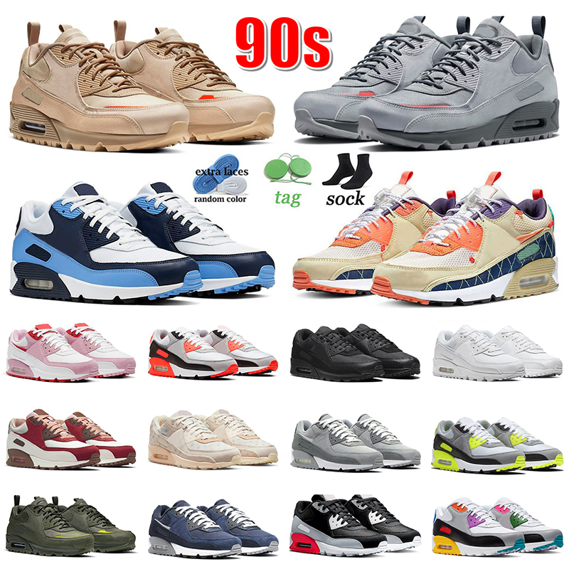 90s Men Women Running Shoes 90 Big Size 13 Surplus Wolf Grey Safety Orange UNC Trail Vibes Valentines Day Triple Black White Sports Trainers Dhgate Sneakers, #18 grey fog polka 36-47
90s Men Women Running Shoes 90 Big Size 13 Surplus Wolf Grey Safety Orange UNC Trail Vibes Valentines Day Triple Black White Sports Trainers Dhgate Sneakers, #18 grey fog polka 36-47