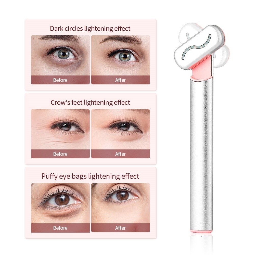 Face Care Devices 4-IN-1 EMS Compress Eye Massager Red Light Therapy Eye Care Tool Remove Dark Circles Eye Bags Relax Tired Eyes Anti Wrinkle 230703