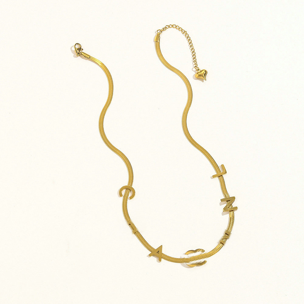 20 Style Brand Designer Necklace Letter Necklaces Gold Plated Crystal Pendant Chain Jewelry Accessories Gift