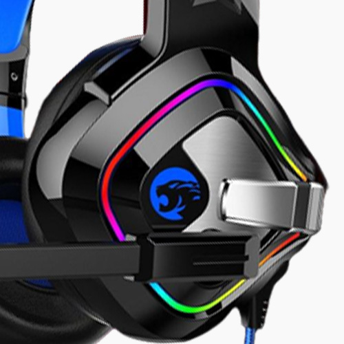 Headphones with Microphone for PC Xbox One PS45 Controller Bass Surround Laptop Games Noise Cancelling Gaming Headset Flash Light