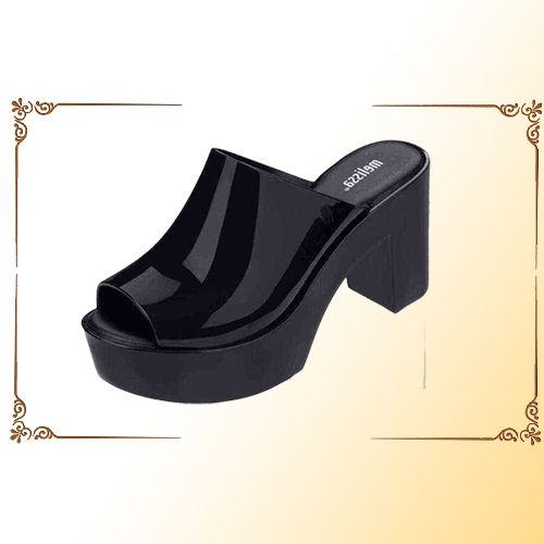 New High Heel HighHeeled For Women Solid Sandals Female Jelly Shoes SM071 G28