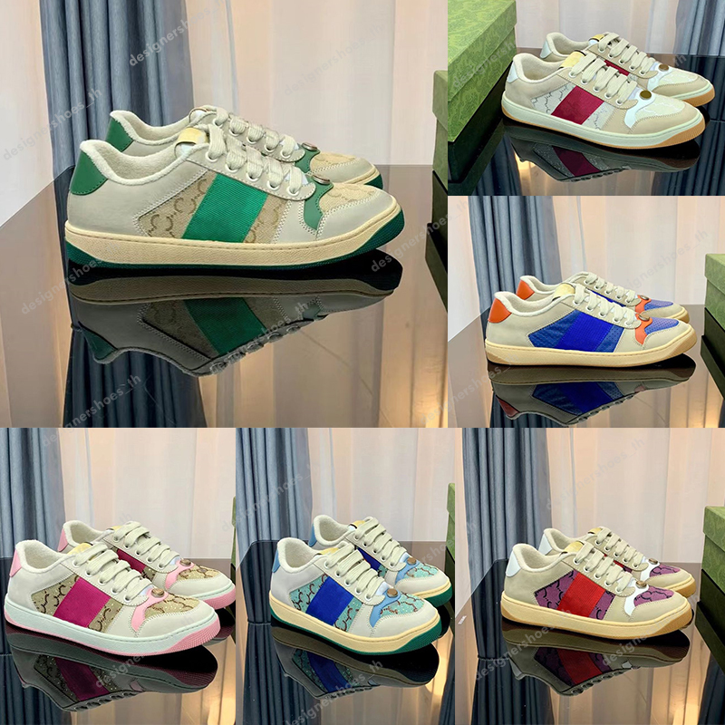 Designer Sneakers Italy Dirty Leather Shoe Green Red Stripe Luxury Canvas Casual Shoes Classic Butter Distressed Screener Sneakers
Designer Sneakers Italy Dirty Leather Shoe Green Red Stripe Luxury Canvas Casual Shoes Classic Butter Distressed Screener Sneakers