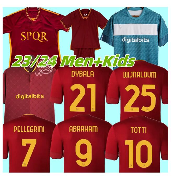 22 23 24 DYBALA SOCCER JERSEYS ROMA home final Pastore Pellegrini Abraham 2023 2024 totti Zaniolo MANCINI KUMBULLA men kids kit FOOTBALL EL SHAARAWY Uniform rome
22 23 24 DYBALA SOCCER JERSEYS ROMA home final Pastore Pellegrini Abraham 2023 2024 totti Zaniolo MANCINI KUMBULLA men kids kit FOOTBALL EL SHAARAWY Uniform rome