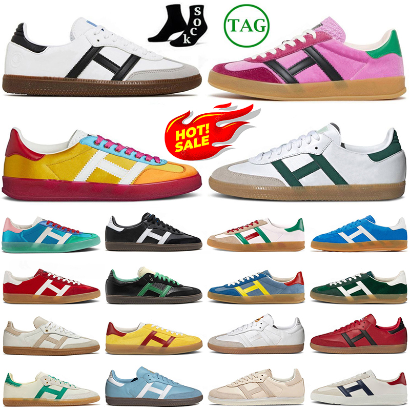 

2023 Originals Vegan Adv Gazelle Shoes men women designer OG Casual Shoe White Gum Collegiate Green Team Black Real Red mens womens outdoor sneakers sports trainers, Wales bonner collegiate